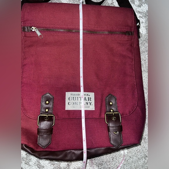 Hard Rock burgundy satchel/Messenger bag✨ - Picture 17 of 17
